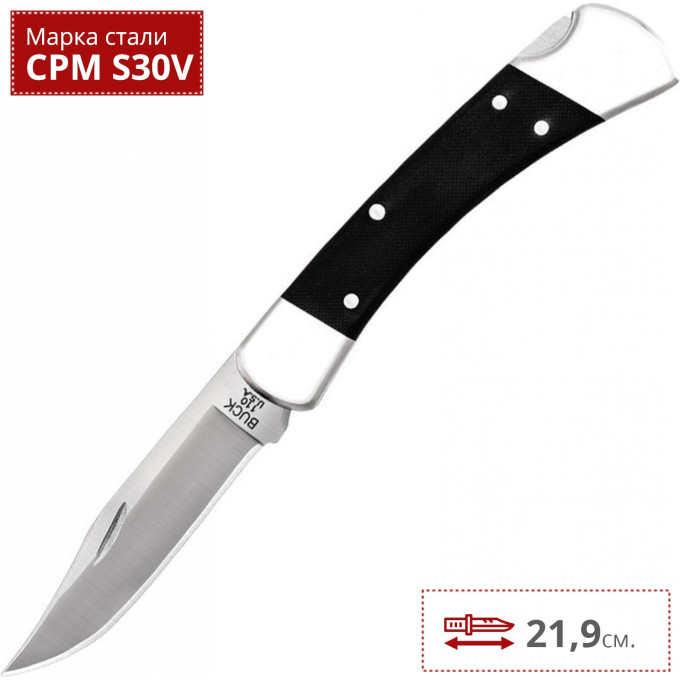 Нож BUCK 0110BKSNS1 FOLDING HUNTER PRO