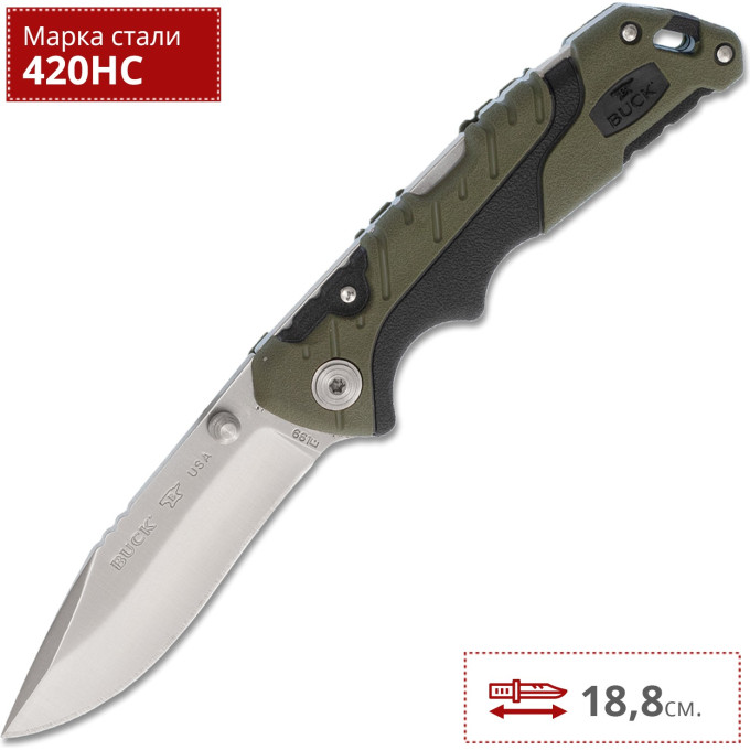Нож BUCK 0661GRS PURSUIT SMALL