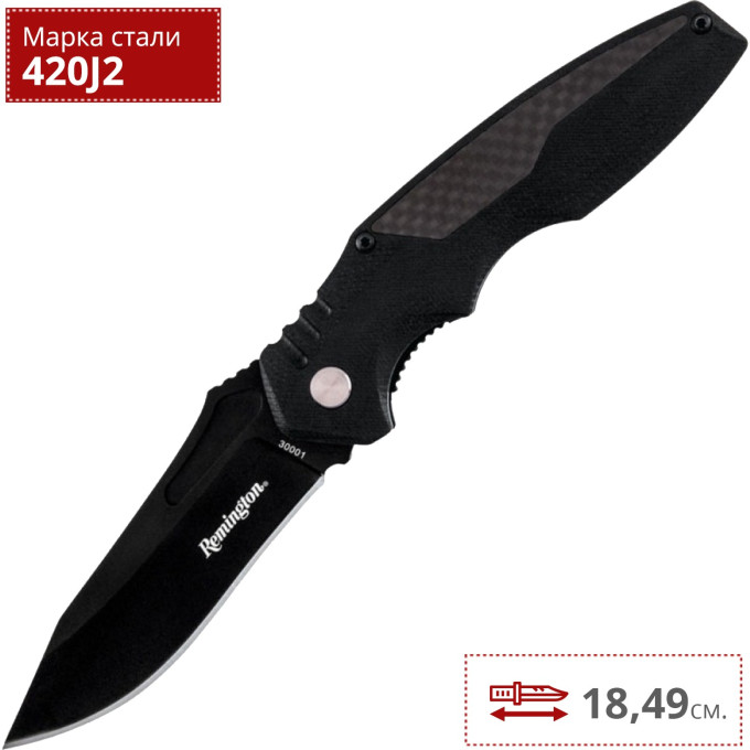 Нож Buck R30001 Liner Lock Black Oxide